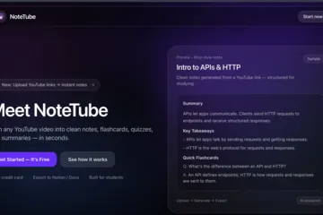 NoteTube screenshot